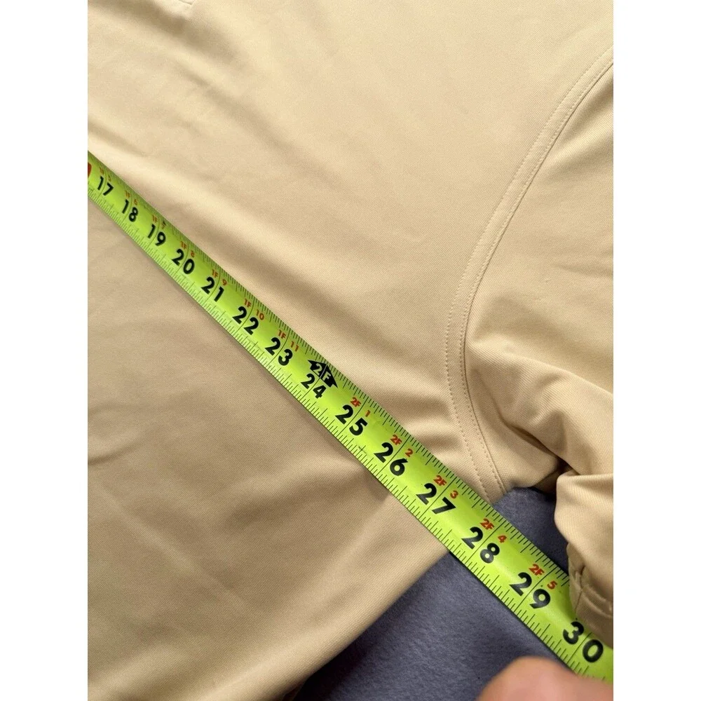 Under Armour HeatGear Polo Shirt Mens 3XL Light Yellow Golf Performance Loose